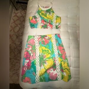 Lilly Pulitzer multi color two piece set size 4